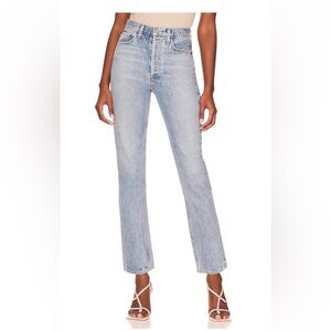 Agolde Riley high rise jeans in renewal